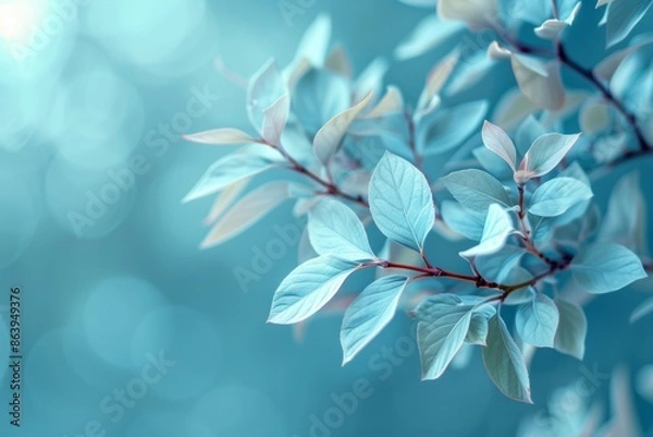 Fototapeta Whimsical Dance of Light: Leafy Bokeh Capturing Nature's Sublime Beauty