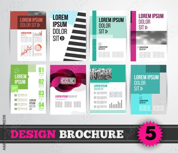 Obraz Brochure design mega set