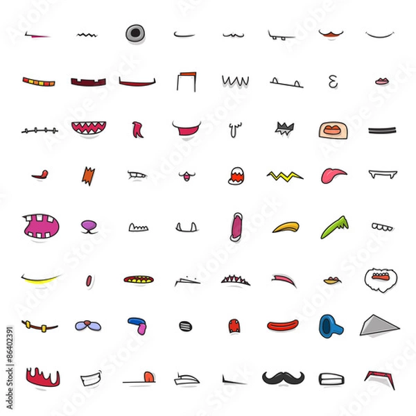 Obraz Cartoon Mouths