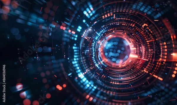 Fototapeta abstract background with circles