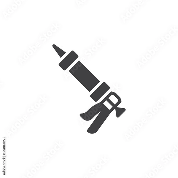 Fototapeta Sealant gun vector icon