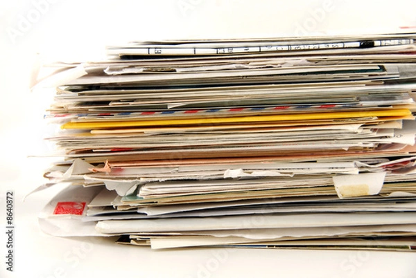 Fototapeta tas de courriers