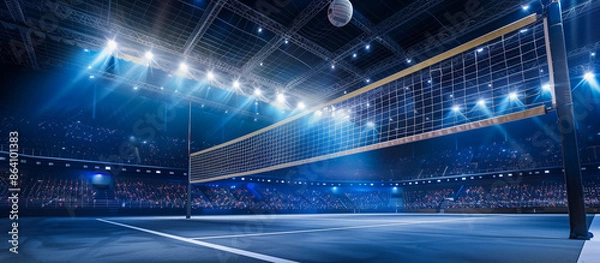 Obraz concept modern volleyball indoor stadium