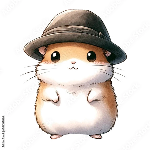 Obraz Hamster is wearing a hat
