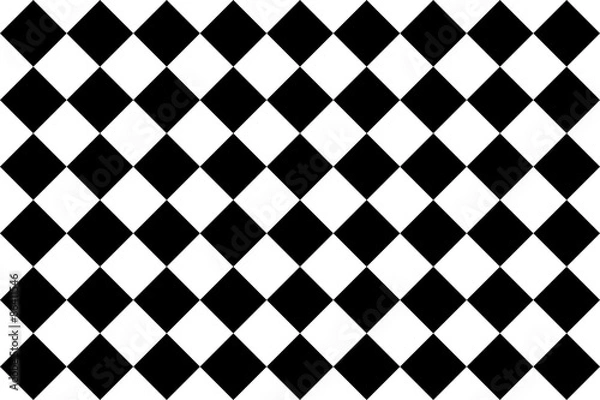 Fototapeta 黒ダイヤ　パターン