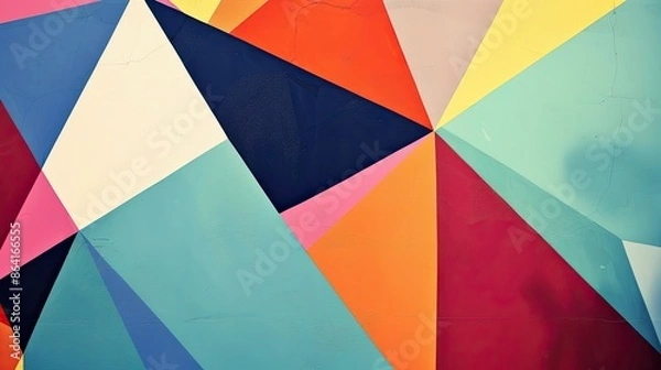 Fototapeta a modern and geometric website background using the colourful colors