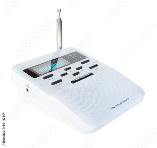 Fototapeta Voter fraud alert for the area