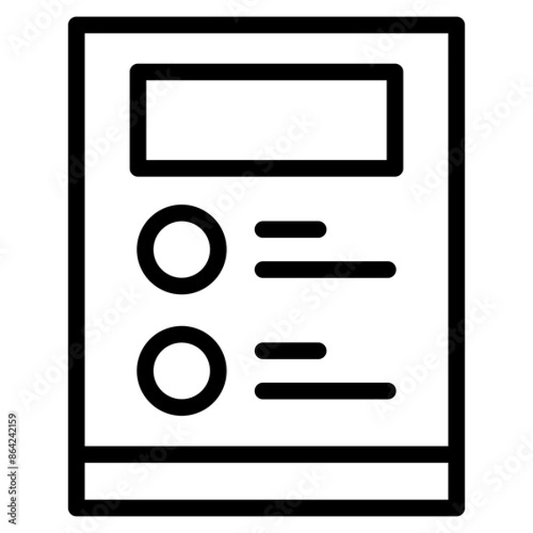 Fototapeta icon papper