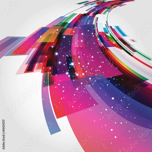 Obraz Abstract technology lines vector background