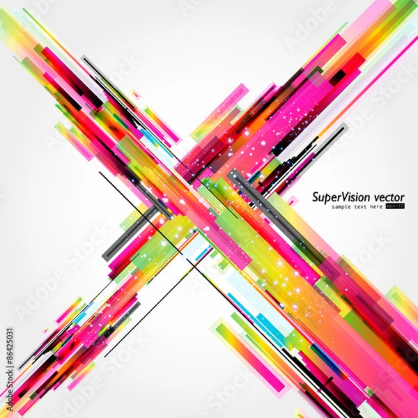 Obraz Abstract technology lines vector background