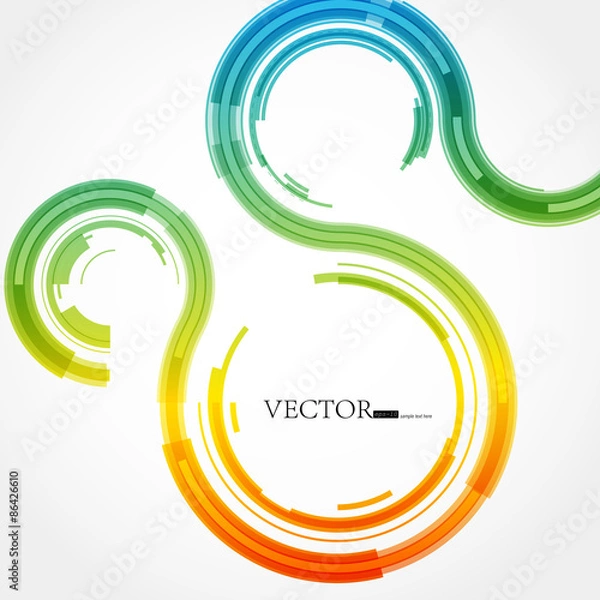 Obraz Abstract technology lines vector background