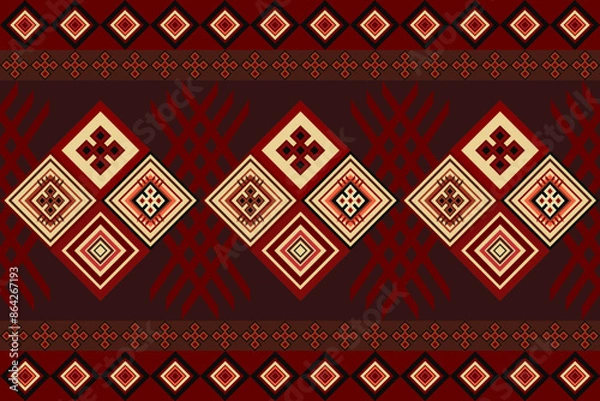 Obraz Decorative vector seamless traditional Design.