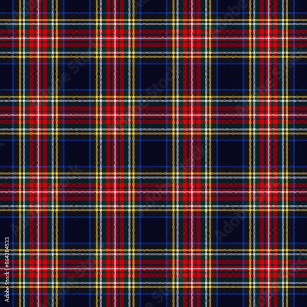 Fototapeta Plaid pattern,Tartan pattern,Check pattern Scottish style of colored lines most perfect design seamless pattern texture for fabric design,EPS 10