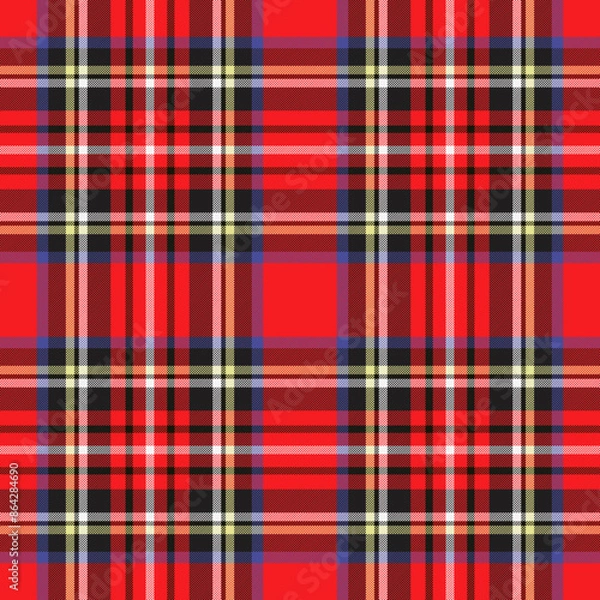 Fototapeta Plaid pattern,Tartan pattern,Check pattern Scottish style of colored lines most perfect design seamless pattern texture for fabric design,EPS 10