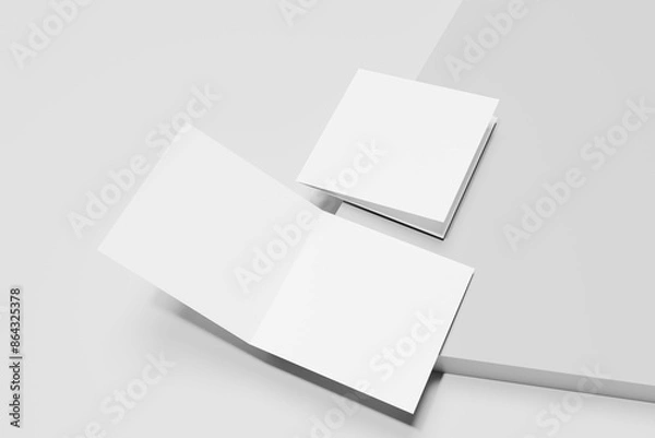 Fototapeta Bifold square brochure