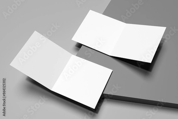 Fototapeta Bifold square brochure