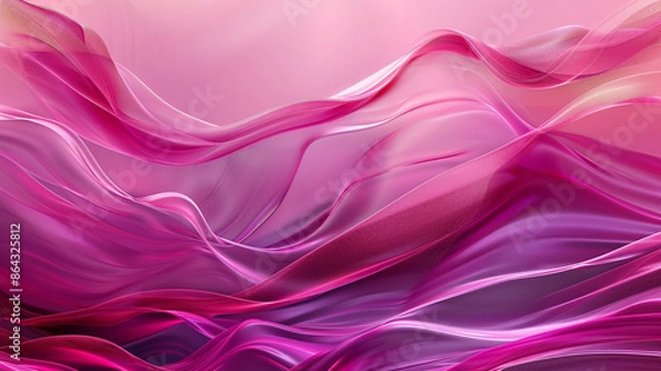 Fototapeta magenta abstract background with waves.