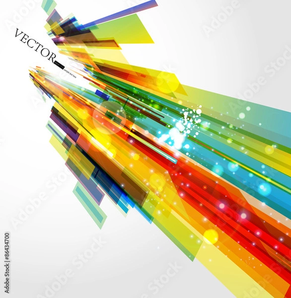 Obraz Abstract technology lines vector background