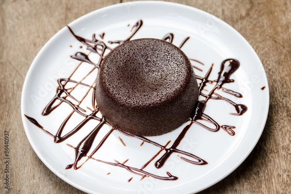 Obraz chocolate lava cake