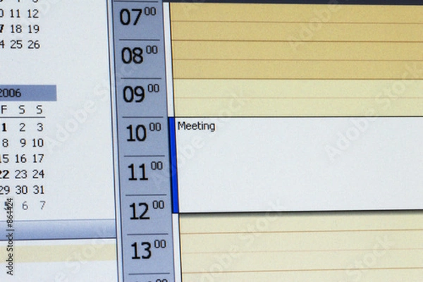 Obraz kalendarz perspektyw