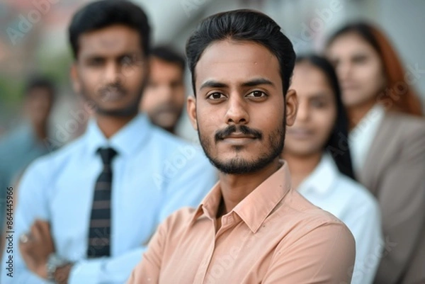 Fototapeta portrait of a team