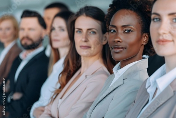 Fototapeta portrait of a smiling business team