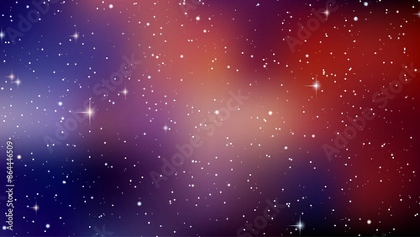Fototapeta Deep space vector illustration. Background for presentation, landing page, booklet, banner

