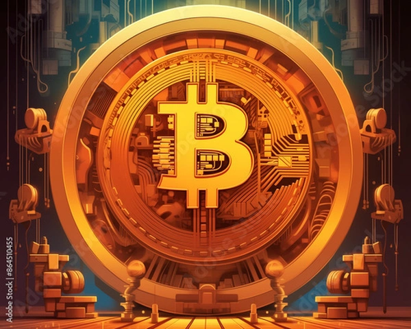 Obraz Bitcoin Cryptocurrency