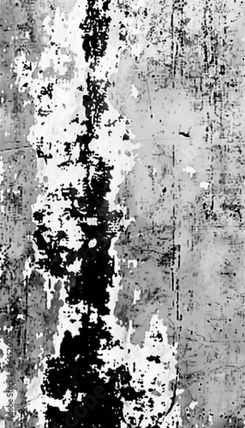 Fototapeta Abstract grunge black and white distressed texture background 