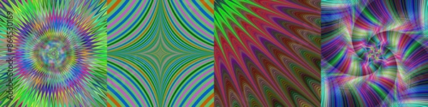 Obraz Abstract digital art background set