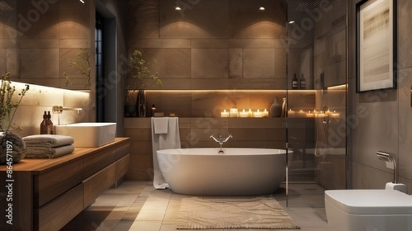 Obraz Beautiful stylish bathroom design