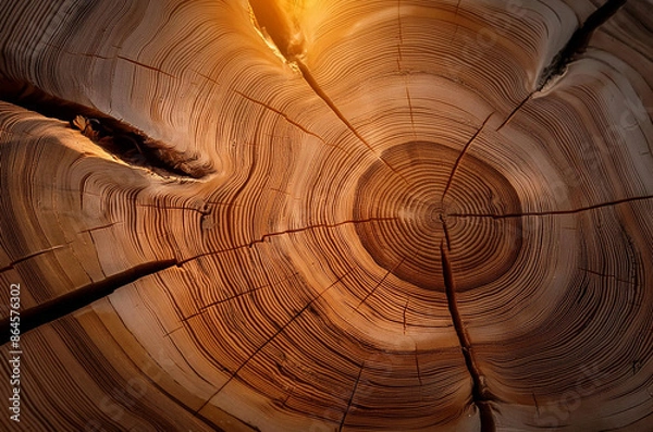 Obraz cross section of tree