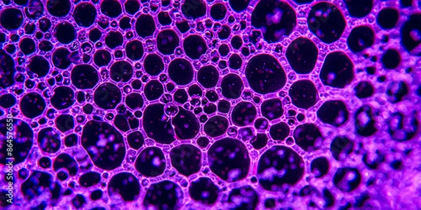 Obraz purple bubble pattern