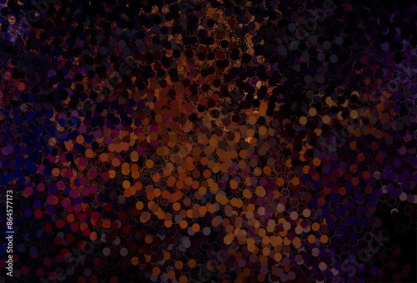 Obraz Dark Red vector template with circles.