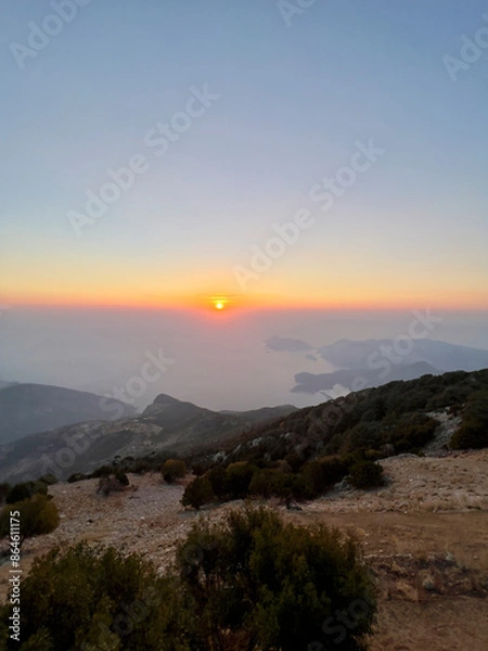 Obraz sunset over the coast