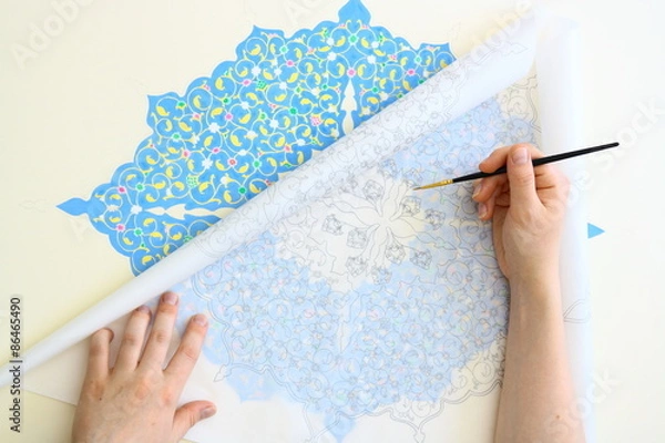 Fototapeta Making Ottoman Gilding