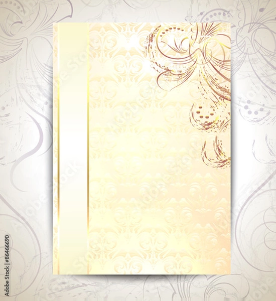 Obraz stylish flyer with pearl  pattern