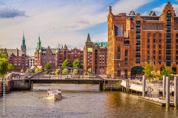 Fototapeta Lista światowego dziedzictwa Unesco Speicherstadt Hamburg
