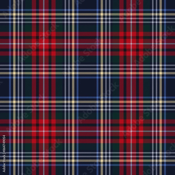 Fototapeta Plaid pattern,Tartan pattern,Check pattern Scottish style of colored lines most perfect design seamless pattern texture for fabric design,EPS 10