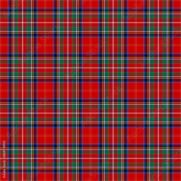 Fototapeta Plaid pattern,Tartan pattern,Check pattern Scottish style of colored lines most perfect design seamless pattern texture for fabric design,EPS 10