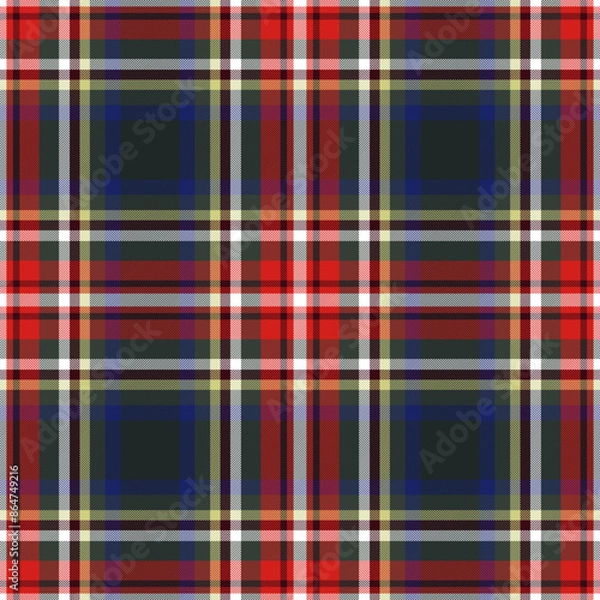 Obraz Plaid pattern,Tartan pattern,Check pattern Scottish style of colored lines most perfect design seamless pattern texture for fabric design,EPS 10