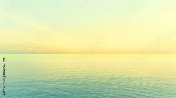 Fototapeta Gradient light cyan to yellow abstract effect