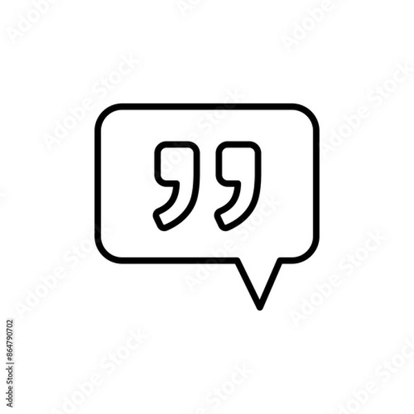 Obraz Comment Quote Icon for Customer Feedback and Testimonial Sections