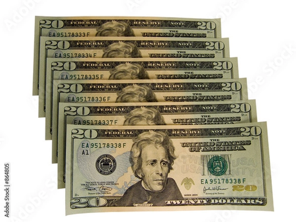 Obraz cash with consecutive numbers