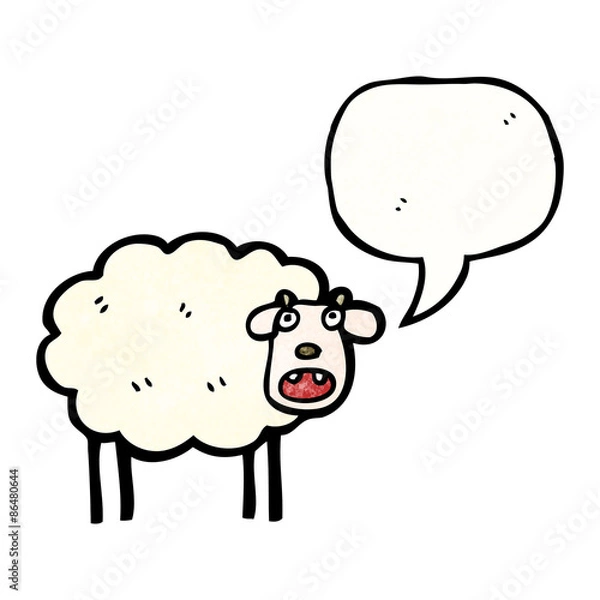Obraz cartoon sheep
