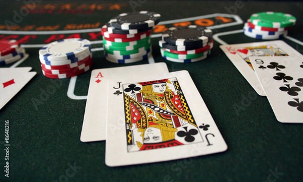 Obraz wszystko w BlackJacku