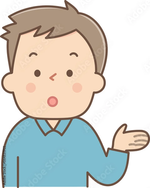 Fototapeta 説明をする男性