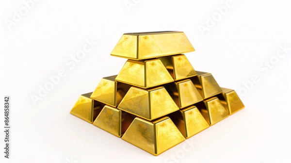 Obraz a stack of gold bars
