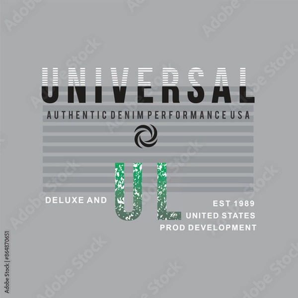 Obraz UNIVERSAL DELUXE AND UL - Modern and Stylish Typography Design, Graphic Vector Design, Fashion Illustration, 
