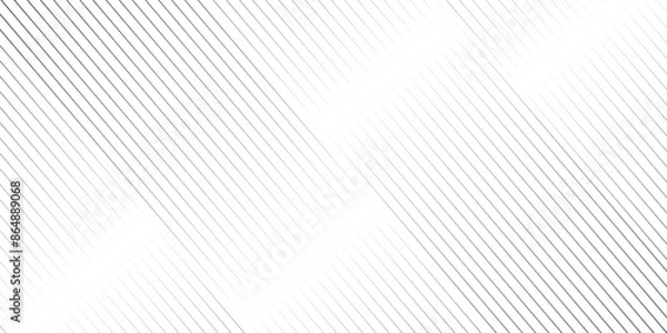 Fototapeta 	
Vector gradient gray line pattern Transparent monochrome striped texture, minimal background. Abstract background wave line elegant white striped diagonal line technology concept web texture.